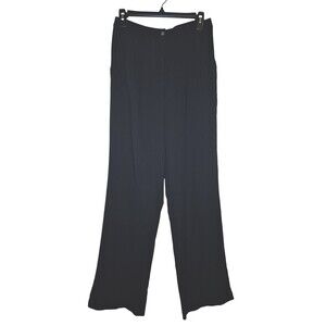 Playboy by PacSun Womens Med Pants Black High Waisted Trouser Slacks Wide Leg